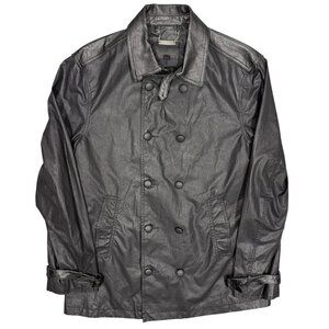 John Varvatos USA Lamb Skin Leather Jacket Black XL